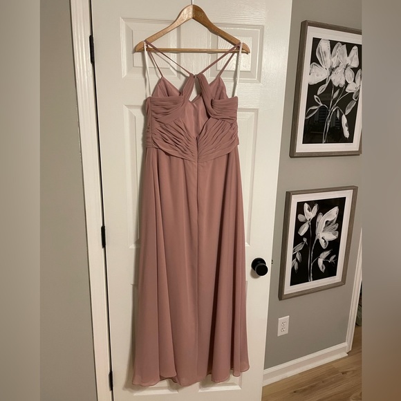 Azazie Haleigh bridesmaids dress in Dusty Rose - Picture 4 of 4